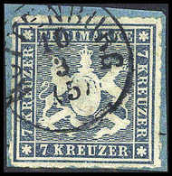 Briefst. 7 Kr., Kab.-Bfstk. Mit Klarem K1 ROTTENBURG.<br/><b>Katalogpreis: 220,-</b> (Michel: 35b) - Other & Unclassified