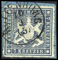 Briefst. 7 Kr., Kab.-Bfstk. Mit Klarem K1 ROTTENBURG.<br/><b>Katalogpreis: 220,-</b> (Michel: 35b) - Autres & Non Classés