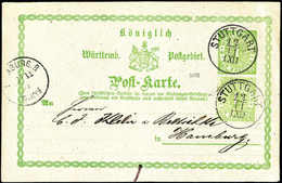 Beleg 1 Kr., Farb- Und Wertstufengl. Zusatzfrankatur Auf Frischer Postkarte 1 Kr. (rs. Div. Falzreste) Mit Besonders Kla - Other & Unclassified