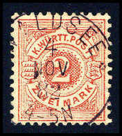 Gest. 2 Mk., Tadellos Und Zentr. Gestempelt.<br/><b>Katalogpreis: 160,-</b> (Michel: 52) - Other & Unclassified