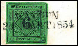 Briefst. WANGEN, L3 In Schwarz Ideal Auf Schönem Bfstk. 6 Kr. (kl. Mgl.). (Michel: 3a) - Autres & Non Classés