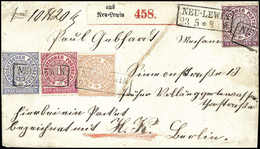 Beleg ¼ Gr., Mischfrankatur Mit Ausgabe 1869, ½, 1 Und 2 Gr. Als Reine Vierfarben-Frankatur Auf Pracht-Paketbegleitbrief - Other & Unclassified