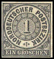 1 Gr. Schwarz, Probedruck, Tadellos Postfrisch. (Michel: 4P1) - Andere & Zonder Classificatie