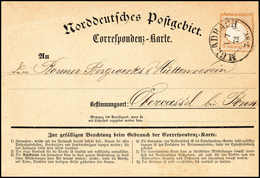 Beleg Ersttag Des ½-Gr.-Postkartenportos: ½ Gr., Kab.-Stück Mit Klarem K2 M.GLADBACH 1/7 72 Auf Etwas Verkürzter NDP-Kor - Sonstige & Ohne Zuordnung