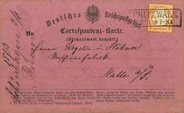 Beleg ½ Gr., EF (Zhg. Etwas Unreg.) Auf Vorzüglich Erhaltener, Violetter Rückantwort-Korrespondenzkarte, Idealer Preusse - Sonstige & Ohne Zuordnung