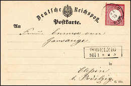 Beleg 1 Gr., Seltene Überfrankierung Auf Luxus-Postkarte Mit K1 DIEDENHOFEN 15/1 73. (Michel: 19) - Other & Unclassified
