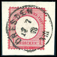 Briefst. 1 Gr., Abart: 2,5 Mm Nach Re. Unten Versetzte Prägung, Frisches Luxus-Bfstk. Mit Zentr. K1 DRESDEN 17/7 73, Fot - Altri & Non Classificati