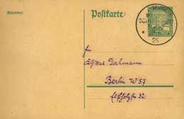 Beleg 1925, Rheinland-Ganzsachenkarte 5 Pfg. Mit Seltener Entwertung Durch Aptierten Stempel DEUTSCHE MARINE-SCHIFFSPOST - Autres & Non Classés