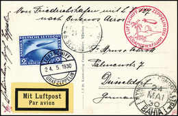 Beleg 1930, SA-Fahrt, Tadellose Postkarte SA-Fahrt 2 Mk., An Bord Während Der Fahrt Aufgeliefert Mit Bordpoststempel Vom - Other & Unclassified