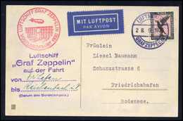 Beleg 1930, Vogtlandfahrt, Bordpost Hinfahrt, Tadellose Karte 1 Mk. (Michel: Si.90Ab) - Autres & Non Classés