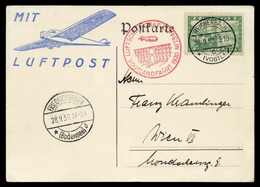 Beleg 1930, Vogtlandfahrt, Rückfahrt, Tadellose Postkarte Mit Stempel REICHENBACH 28/9 30. (Michel: Si.90Ba) - Autres & Non Classés