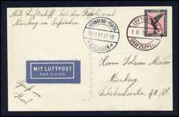 Beleg 1930, Nürnbergfahrt, Bordpost, Tadellose Karte Flugpost 1 Mk. (Michel: Si.107Bb) - Autres & Non Classés