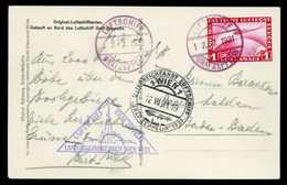 Beleg 1931, Österreichfahrt, Bordpost Nach Wien, Tadellose Postkarte Zeppelin 1 Mk. (Michel: Si.116B) - Otros & Sin Clasificación