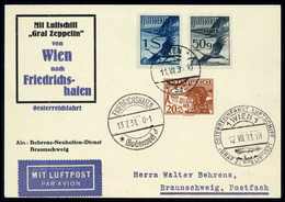 Beleg 1931, Österreichfahrt, Österreichische Post, Tadellose Postkarte Der Rückfahrt Mit Stempel WIEN 1. (Michel: Si.118 - Sonstige & Ohne Zuordnung