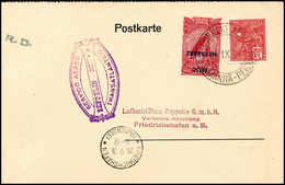 Beleg 1931, 2.SA-Fahrt, Brasilianische Post, Tadellose Karte Mit Zeppelinmarke 2500 R. (Michel: Si.130A) - Other & Unclassified