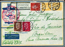 Beleg 1932, 8.SA-Fahrt, Anschlußflug Ab Stuttgart, Tadelloser Brief Mit DR Dauerserien-Frankatur. (Michel: Si.189C) - Other & Unclassified