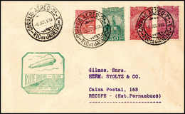 Beleg 1933, 3.SA-Fahrt, Brasilianische Post, Tadelloser Brief Rio De Janeiro - Recife. (Michel: Si.220C) - Other & Unclassified