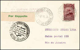 Beleg 1934, 2.SA-Fahrt, Brasilianische Post, Recife - Rio, Tadellose Postkarte. (Michel: Si.252B) - Autres & Non Classés