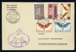 Beleg 1931, Englandfahrt, Tadelloser Brief Mit Bunter Frankatur Schweiz Flugpost Und Stempel ROMANSHORN 17/8 31. (Michel - Other & Unclassified