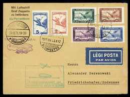 Beleg 1931, SA-Fahrt, Budapest - Friedrichshafen - Rio, Tadelloser Brief Ungarn Flugpost. (Michel: Si.(124)) - Other & Unclassified