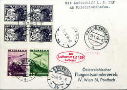 Beleg 1936, Österreich, 1.Postfahrt LZ129, Tadellose Postkarte. (Michel: Si.(401)) - Autres & Non Classés