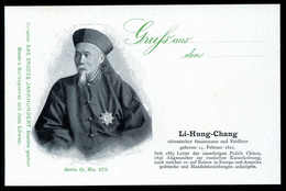 Beleg (1900), "Li-Hung-Chang, Chinesischer Staatsmann Und Feldherr", Seltene Foto-AK. - Autres & Non Classés