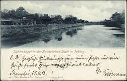 Beleg 1903, "Kohlenhügel In Der Kaiserlichen Stadt In Peking", Foto-AK 4 C. - Altri & Non Classificati