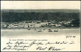 Beleg 1906, "Pangani", Schöne Panorama-Ortsansicht Mit Schiffen, Tadellose Foto-AK 3 P. (Michel: 12) - Autres & Non Classés