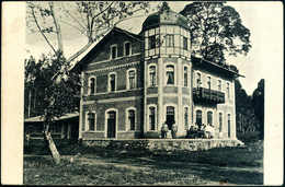 Beleg (1908), "Hotel Sächsicher Hof, Wilhelmsthal", Seltene Foto-AK Des Prachtbaus. - Altri & Non Classificati