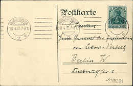 Beleg 1912, General V.Lettow-Vorbeck, An Ihn Adressierte Berliner Orts-Postkarte Mit 21 Versch. Unterschriften. - Other & Unclassified