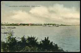 Beleg (1913), SMS "Möwe" Im Hafen Von Daressalam, Schöne Kolorierte Foto-AK. - Altri & Non Classificati