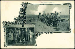 Beleg (1904), "Kriegsbilder Aus Gibeon", Seltene Foto-AK Mit U.a. Telegrafen-Trupp.<br/><br/><span Style='color:red;font - Sonstige & Ohne Zuordnung