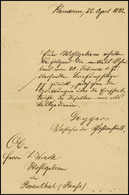Beleg Kamerun: 1892, Datierter Originalbrief An Den Großen Sammler "J.Wiede" Bzgl. Rücksendung Von Philatelistischen Bel - Autres & Non Classés