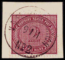 Briefst. 2 Mk., Tadelloser Feldtelegramm-Abschnitt Mit Zentr., Vollem Stempel K.D.FELDPOSTSTATION No.2, Sign. Kilian, La - Andere & Zonder Classificatie