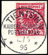 Briefst. 10 Pfg., Ideales Bfstk. Mit Stempel TIENTSIN KDPA 10/6 95, Doppelt Sign. Dr.Steuer BPP.<br/><b>Katalogpreis: 25 - Altri & Non Classificati