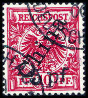 Gest. 5 Pf. A. 10 Pfg., Futschau-Provisorium, Tadellos Gestplt., Sign. Bothe BPP.<br/><b>Katalogpreis: 1.000,-</b> (Mich - Otros & Sin Clasificación