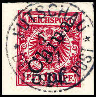 Briefst. 5 Pf. A. 10 Pfg., Futschau-Provisorium, Tadelloses Bfstk. Mit Zentr. Stempel FUTSCHAU 5/4 01, Fotoattest Dr.Ste - Altri & Non Classificati