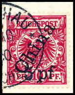 Briefst. 5 Pf. A. 10 Pfg., Futschau-Provisorium, Tadelloses, Schön Gestplt. Bfstk., Sign. Engel, Lange.<br/><b>Katalogpr - Altri & Non Classificati