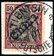 Briefst. 50 Pfg., Tadelloses Bfstk. Mit Klarem Stempel TIENTSIN 1/1 01, Sign. Richter, Köhler, Bloch, Atteste BPA, Jakub - Otros & Sin Clasificación