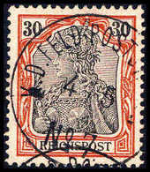 Gest. 30 Pfg., Tadelloses Exemplar Mit Klarem Stempel K.D.FELD-POSTSTATION No.7, Sign. Bothe BPP.<br/><b>Katalogpreis: 3 - Autres & Non Classés