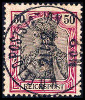 Gest. 50 Pfg., Tadellos Mit Zentr. Stempel K.D.FELD-POSTSTATION No.2, Fotoattest Dr.Steuer.<br/><b>Katalogpreis: 380,-+< - Other & Unclassified