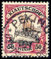 Gest. 50 Pfg., Schönes Exemplar Mit Klarem Stempel PEKING (kl. Fleck Bzw. Eckbug).<br/><b>Katalogpreis: 1.100,-</b> (Mic - Altri & Non Classificati