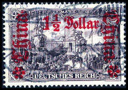 Gest. 1½ $, Tadellos Gestplt., Sign. Steuer BPP.<br/><b>Katalogpreis: 150,-</b> (Michel: 46IAa) - Altri & Non Classificati