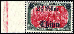 ** 2½ $, Tadellos Postfr. Li. Randstück, Fotobefund Jäschke-L.BPP.<br/><b>Katalogpreis: 140,-</b> (Michel: 47IALIIIb) - Altri & Non Classificati