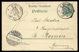 Beleg MSP No.31 ("Brandenburg") 23/11 00, Ideal Auf Postkarte Germania Reichspost 5 Pfg. (Michel: DR) - Altri & Non Classificati