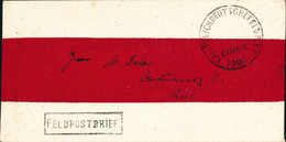 Beleg KAISERLICH DEUTSCHE FELDPOST CHINA 1900, Wagenradstempel, Type I, Klar Auf Philat. Rotbandbrief, Beiges. R1 FELDPO - Altri & Non Classificati