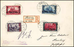 Beleg 1,25-6,25 Pes., Tadelloser Einschreibebrief Nach Hamburg Mit Stempel SAFFI MAROCCO 5/6 06, Sign. Bothe BPP.<br/><b - Otros & Sin Clasificación