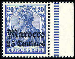 ** 25 C., Tadellos Postfr. Re. Randstück, Sign. Steuer BPP.<br/><b>Katalogpreis: 180,-</b> (Michel: 37c) - Altri & Non Classificati