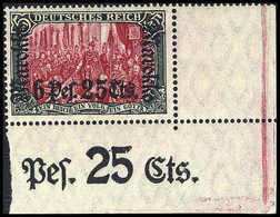 ** 6,25 Pes., Tadellos Postfr., Re. Unt. Bogenecke Mit Randinschrift.<br/><b>Katalogpreis: 300,-</b> (Michel: 58IAb) - Altri & Non Classificati