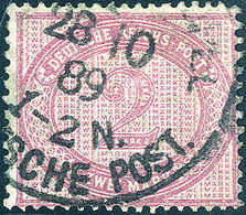 Gest. 2 Mk., Tadellos Mit Stempel CONSTANTINOPEL 28/10 89, Sign. Bothe BPP.<br/><b>Katalogpreis: 500,-</b> (Michel: V37d - Other & Unclassified